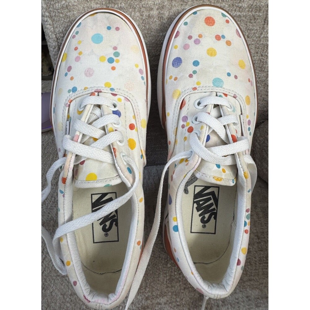 VANS Era Stacked Floral UV Ink - Polka Dot Platform Sneaker Shoe Sz W7/ M5.5